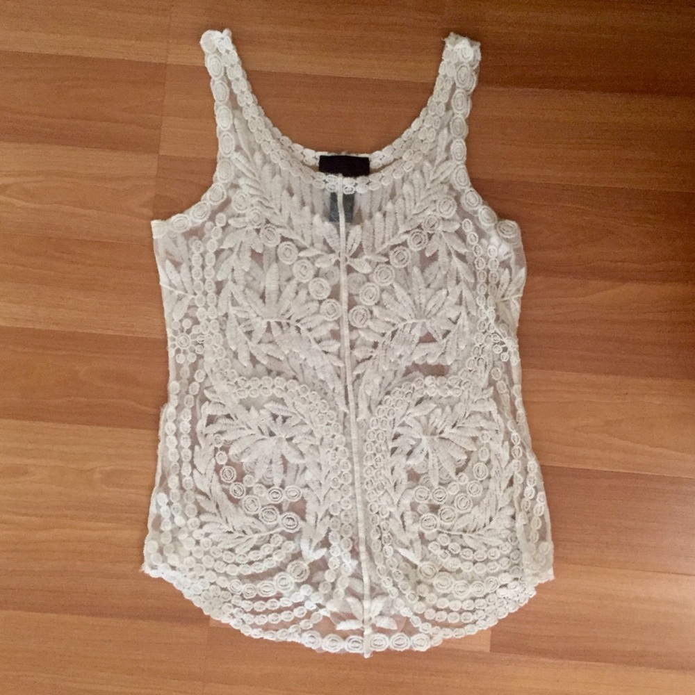 Cynthia Rowley embroidered tank